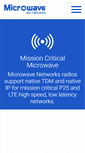 Mobile Screenshot of microwavenetworks.com