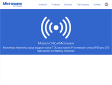 Tablet Screenshot of microwavenetworks.com